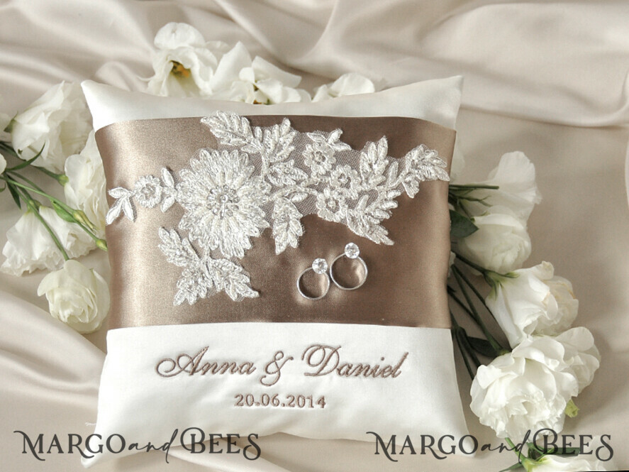 RING BEARER BOXES & PILLOWS Classic Ring Pillows Handmade Lace Wedding Ring Pillow • Vintage Ring Bearer Pillow • Custom Glamour Ring Bearer