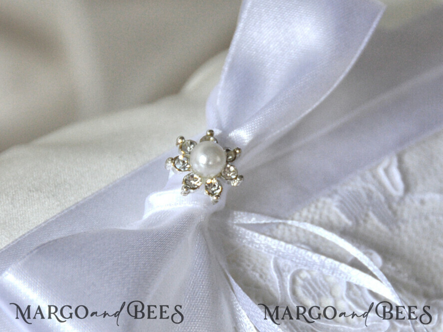 RING BEARER BOXES & PILLOWS Classic Ring Pillows Handmade Lace Wedding Ring Pillow • Vintage Ring Bearer Pillow • Custom Glamour Ring Bearer