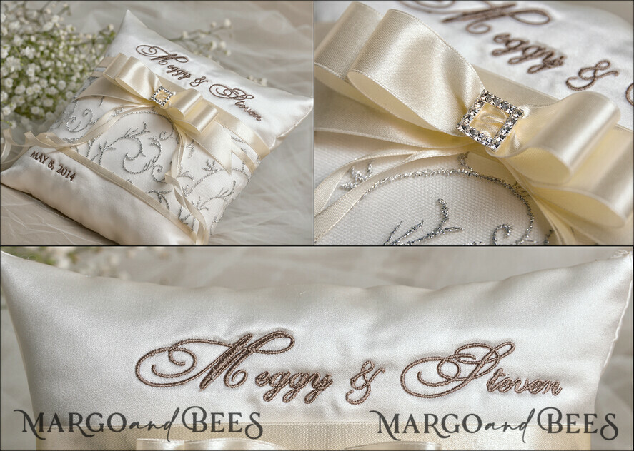 RING BEARER BOXES & PILLOWS Classic Ring Pillows Vintage wedding Ring Pillow • Custom Ring Bearer Pillow • Boho Glam Ring Bearer