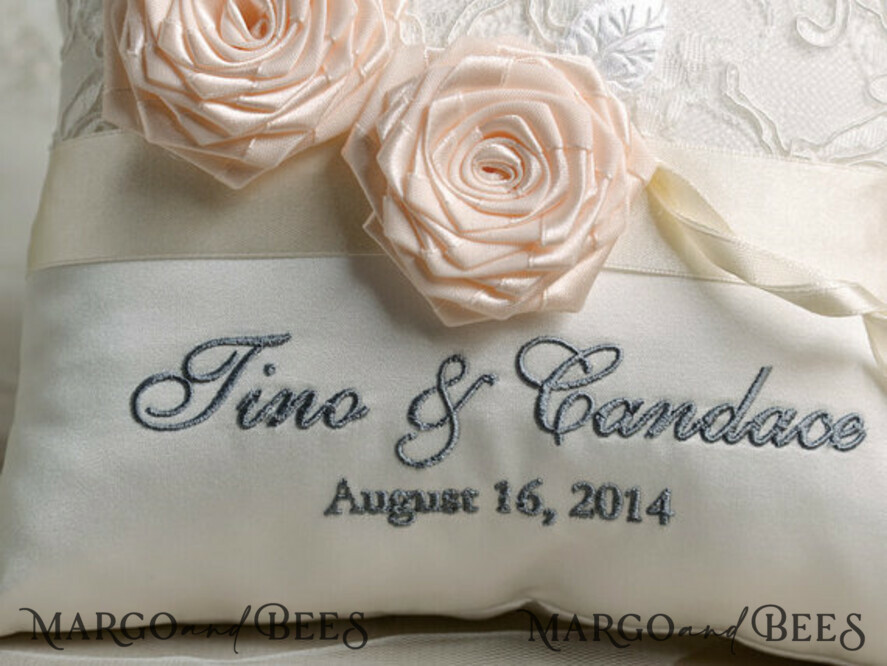 RING BEARER BOXES & PILLOWS Classic Ring Pillows Personalised Wedding Ring Pillow • Lace Ring Bearer Pillow • Custom Boho Ring Bearer