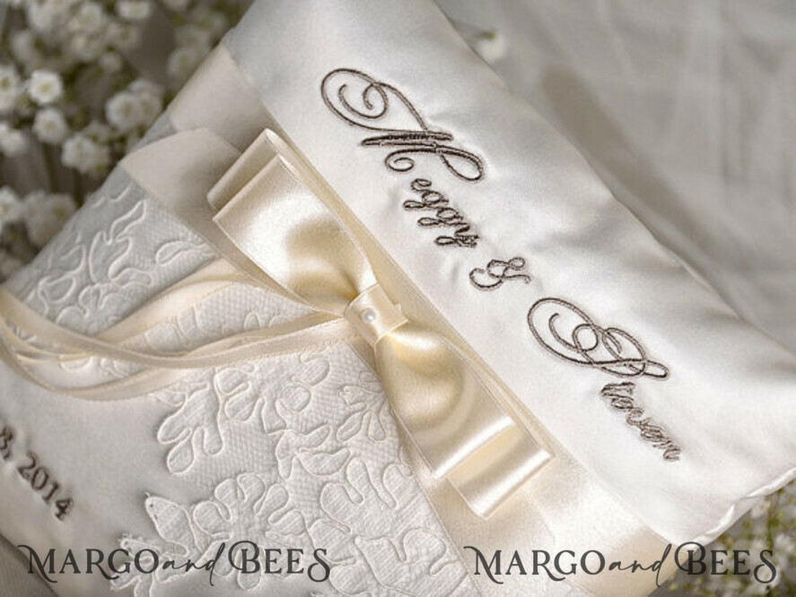 RING BEARER BOXES & PILLOWS Classic Ring Pillows Vintage Lace Wedding Ring Pillow • Embroidered Ring Bearer Pillow • Ring Bearer Pillow Presonalised