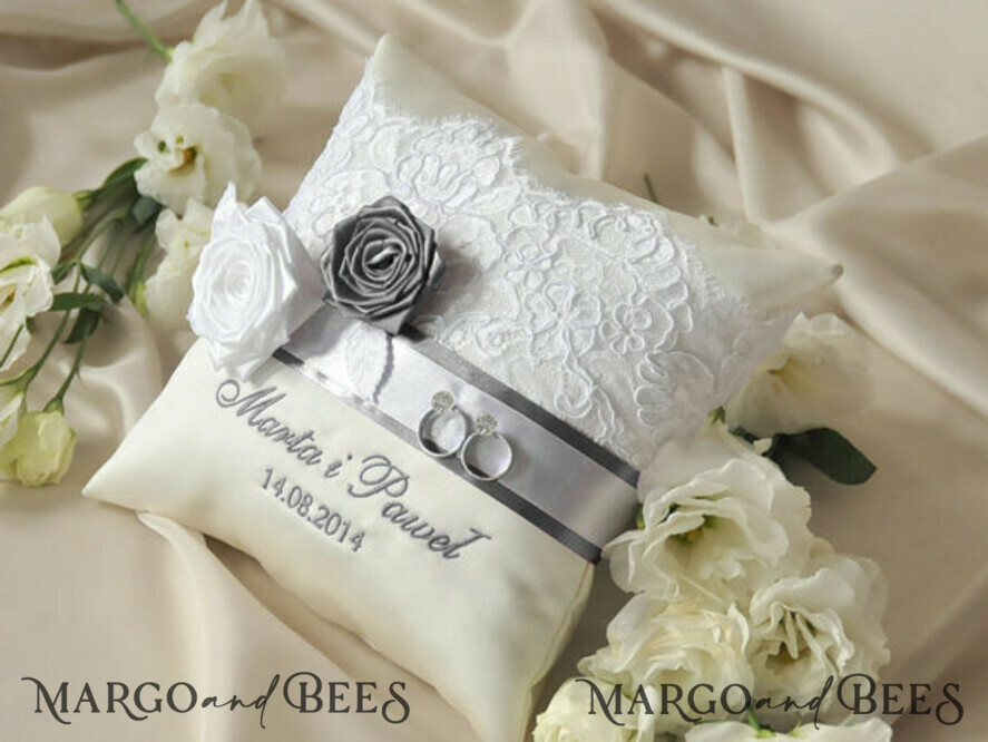 RING BEARER BOXES & PILLOWS Classic Ring Pillows Handmade Lace Wedding Ring Pillow • Vintage Ring Bearer Pillow • Custom Glamour Ring Bearer