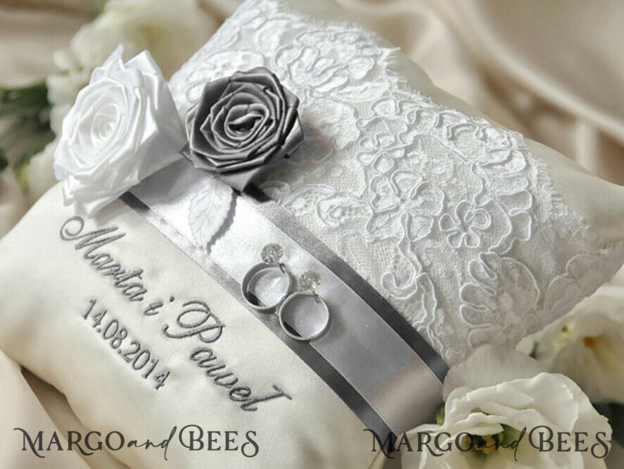 RING BEARER BOXES & PILLOWS Classic Ring Pillows Handmade Lace Wedding Ring Pillow • Vintage Ring Bearer Pillow • Custom Glamour Ring Bearer