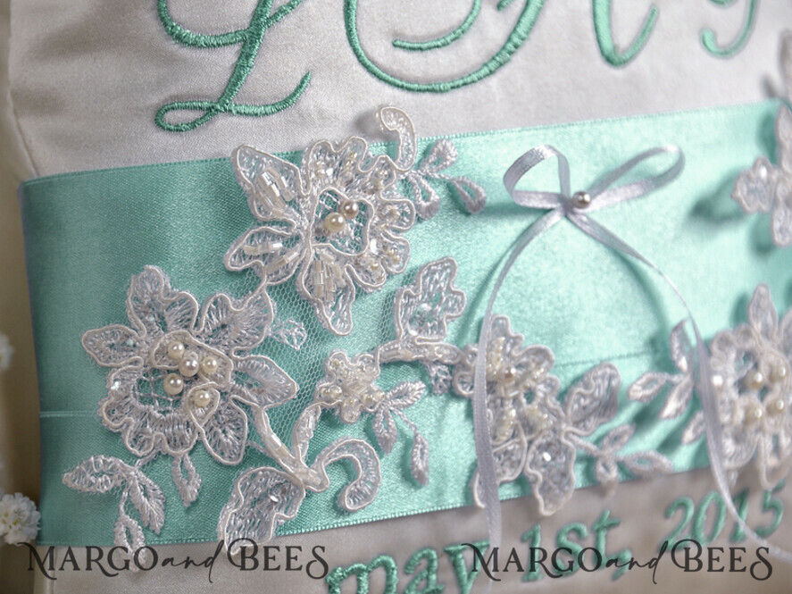 RING BEARER BOXES & PILLOWS elegance ring pillows Handmade Elegance Wedding Ring Pillow • Classic Ring Bearer Pillow • Custom Glamour Ring Bearer