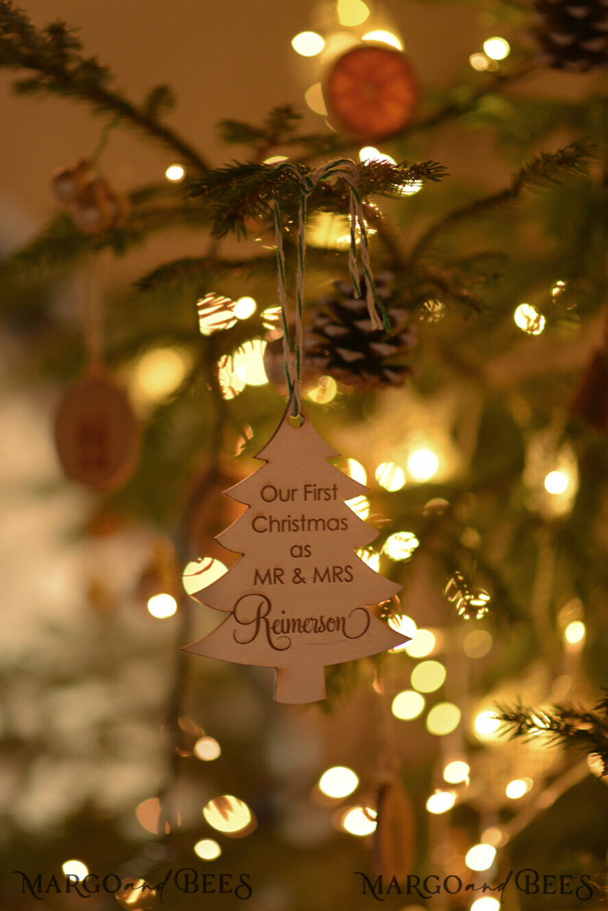 wedding favor ideas, engraved wood tag