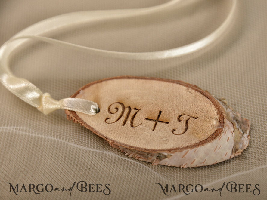 wedding Favors, custom shape wooden tags