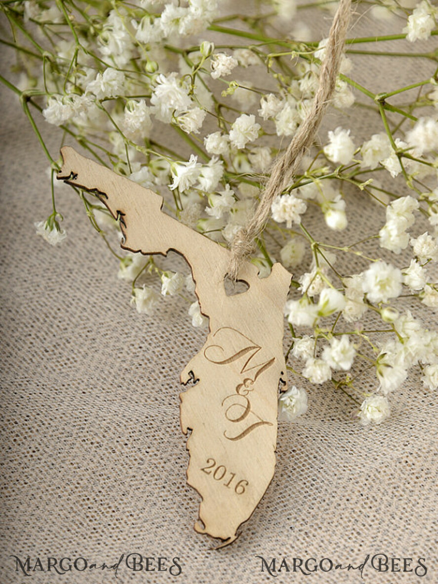 Wedding Favor gifts, engraved wood tags