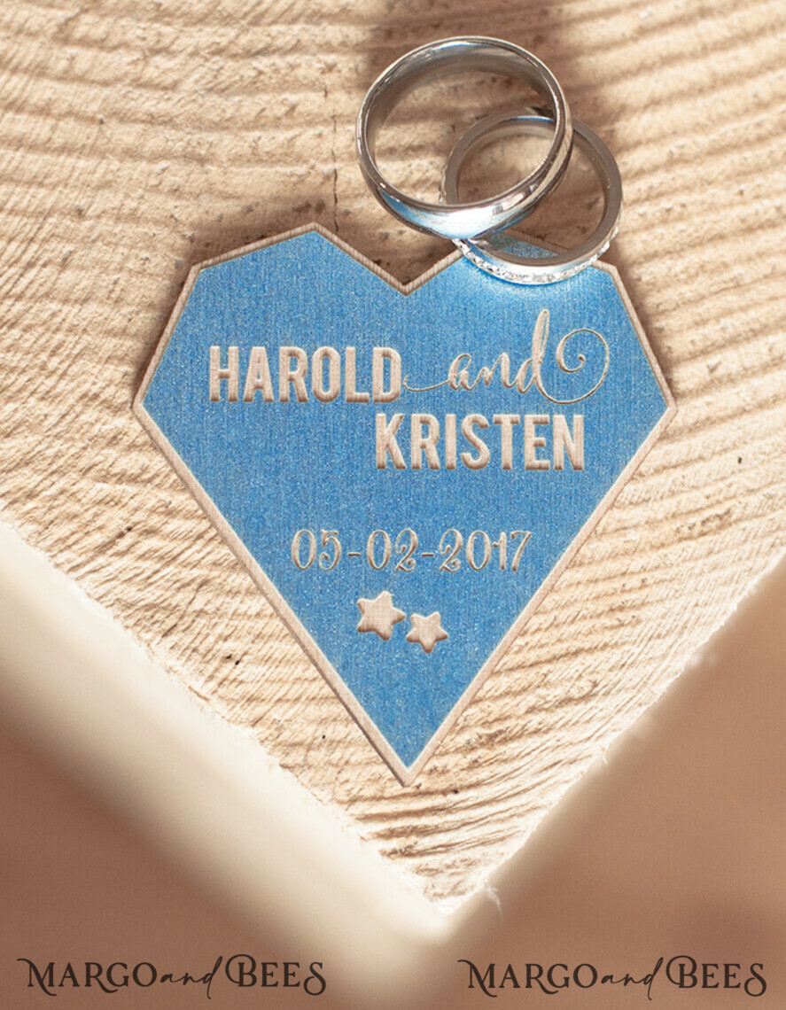 Wedding Favor gifts, custom design wood tag