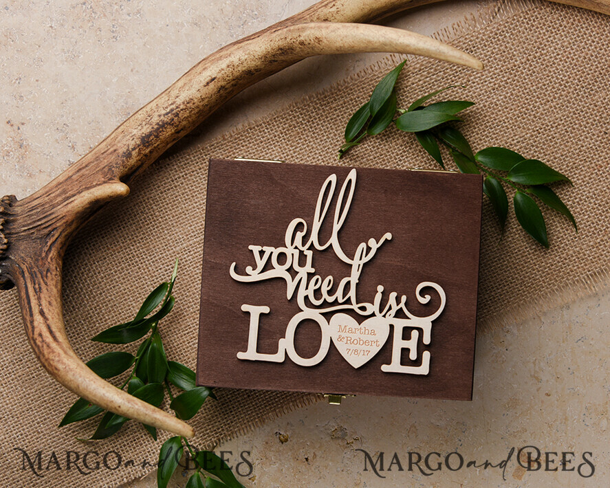 RING BEARER BOXES & PILLOWS Epoxy Wedding rings Box Custom Wedding Ring box for ceremony, wood wedding ring box • rustic wedding rings box • real flowers in resin luxury ring box