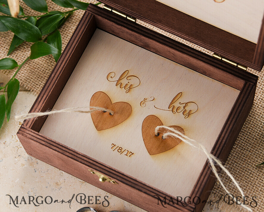 RING BEARER BOXES & PILLOWS Epoxy Wedding rings Box Custom Wedding Ring box for ceremony, wood wedding ring box • rustic wedding rings box • real flowers in resin luxury ring box