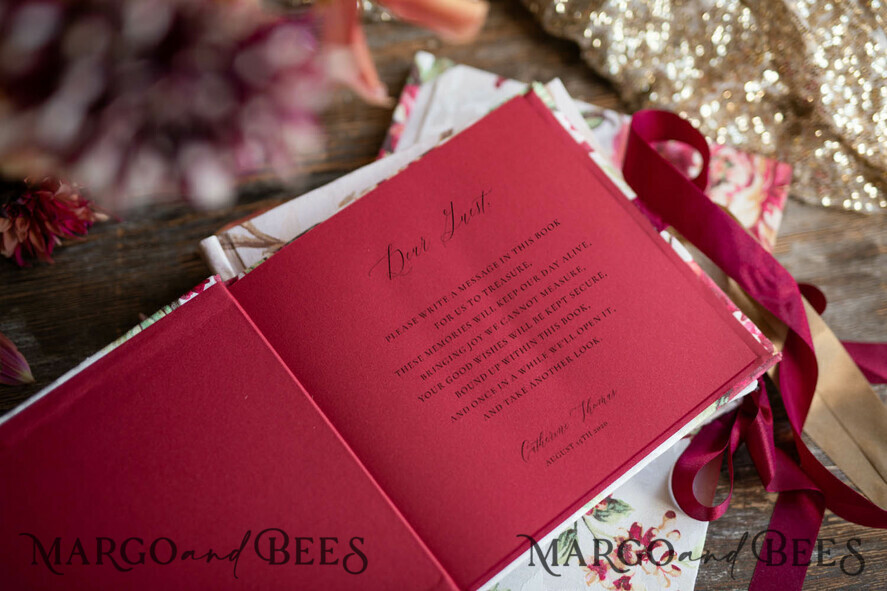 WEDDING GUEST BOOKS Acrylic Golden Guestbook Preonalised wedding Guestbook, Vintage Lace Instant Photo Book Elegant Instax Wedding Photo