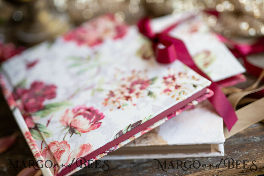 WEDDING GUEST BOOKS Acrylic Golden Guestbook Rerto wedding guestbook, Vintage Wedding Album Elegant Lace Photo Booth Book