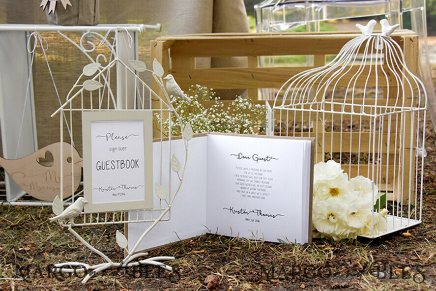 WEDDING GUEST BOOKS Acrylic Golden Guestbook Wedding guestbook for polaroids, Vintage Wedding Album Elegant Lace Photo Booth Book