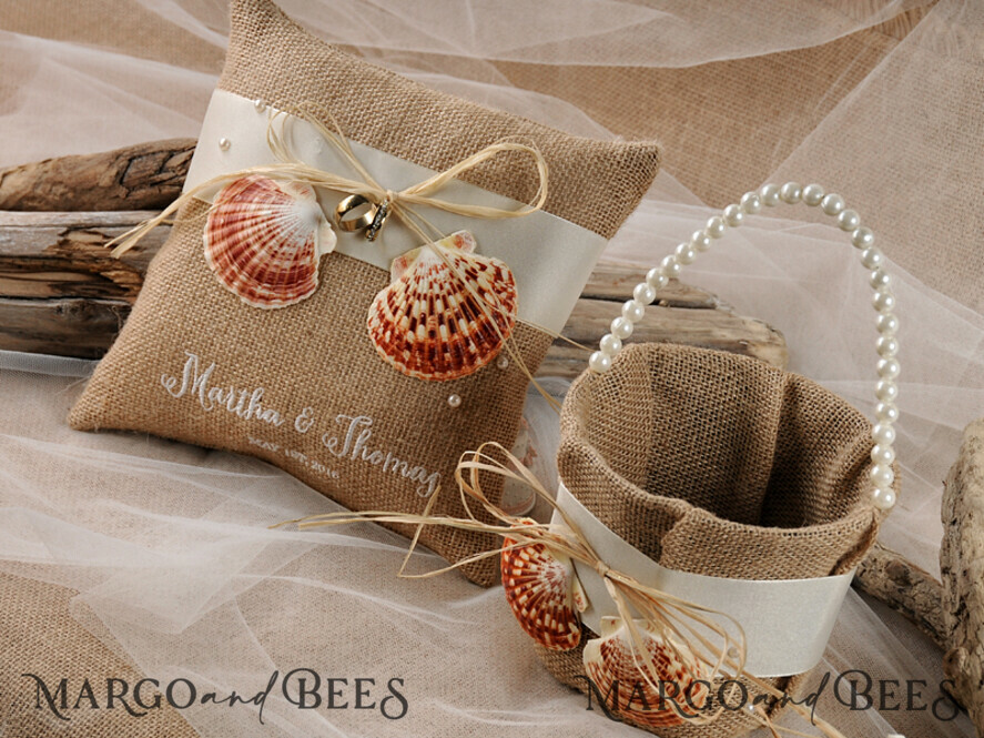 BASKET, PILLOWS & SHOES shabby chic pillow