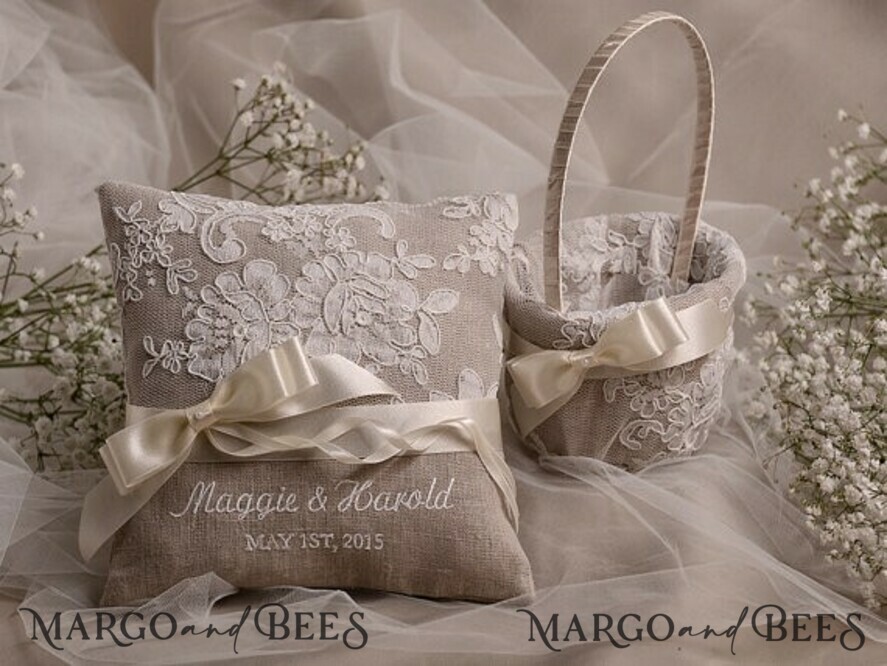 BASKET, PILLOWS & SHOES shabby chic pillow