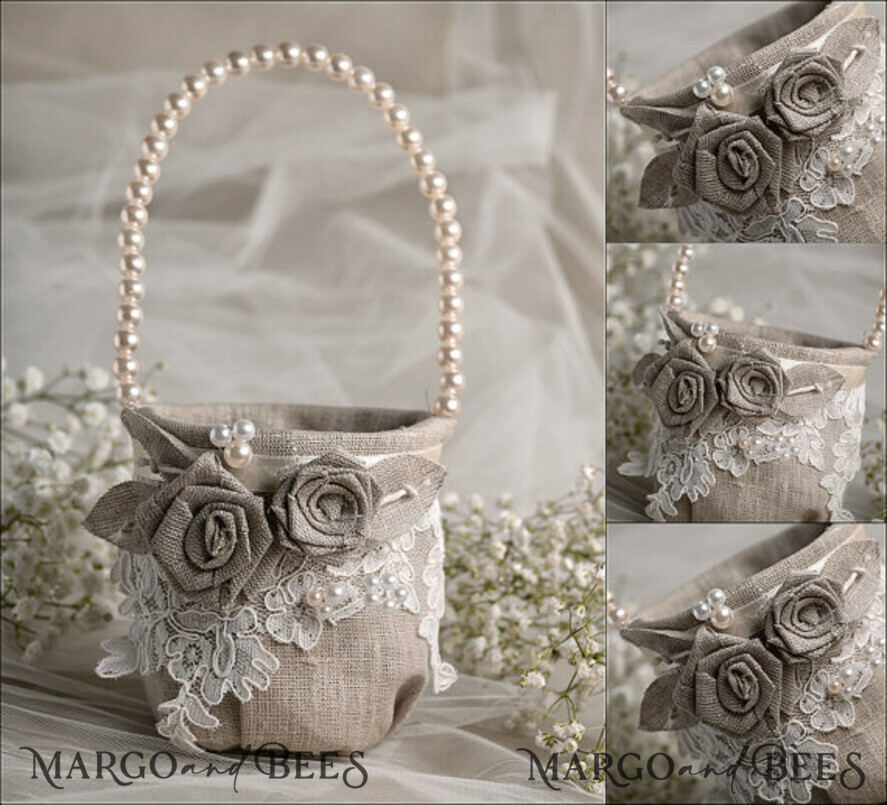 BASKET, PILLOWS & SHOES shabby chic pillow