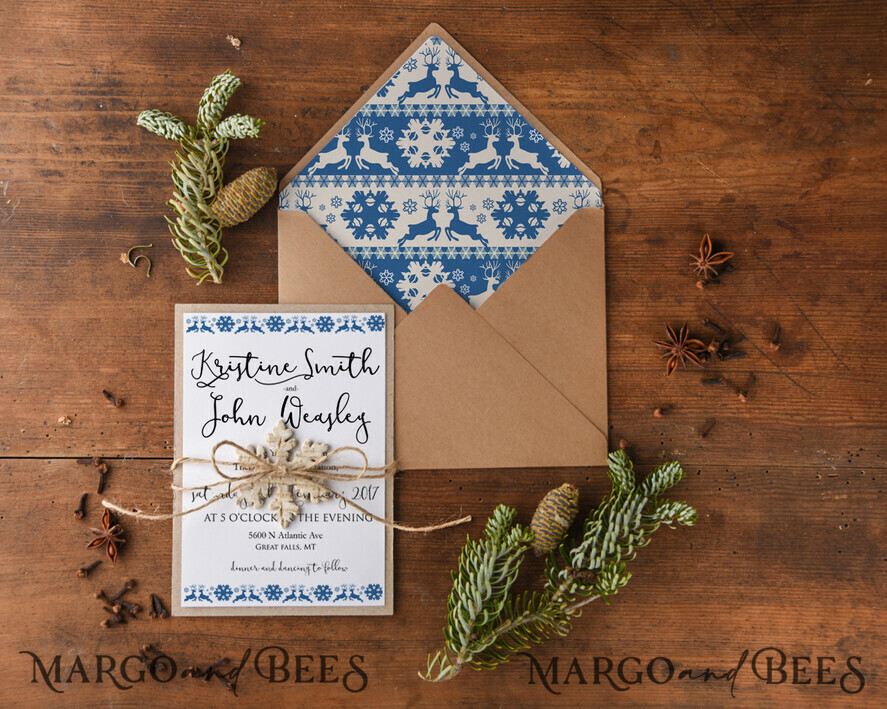 WEDDING INVITATIONS floral / boho / watercolor Beautiful wedding invitations colorful watercolor invites winter