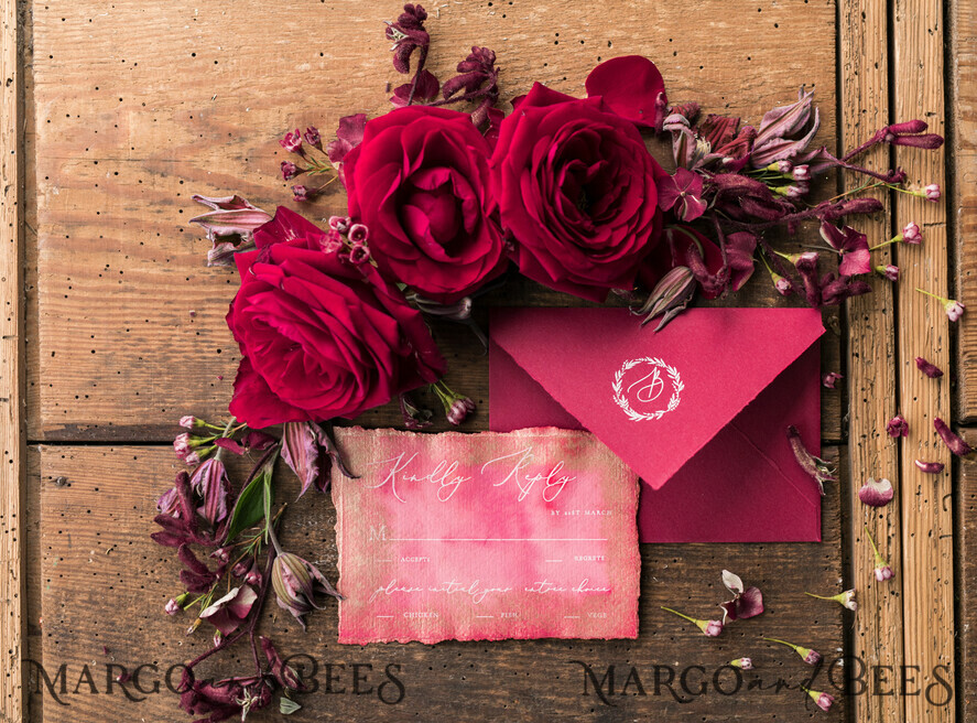 WEDDING INVITATIONS floral / boho / watercolor Wedding invitations UK dream stationery hant painted