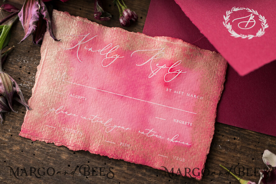 WEDDING INVITATIONS floral / boho / watercolor Wedding invitations UK dream stationery hant painted