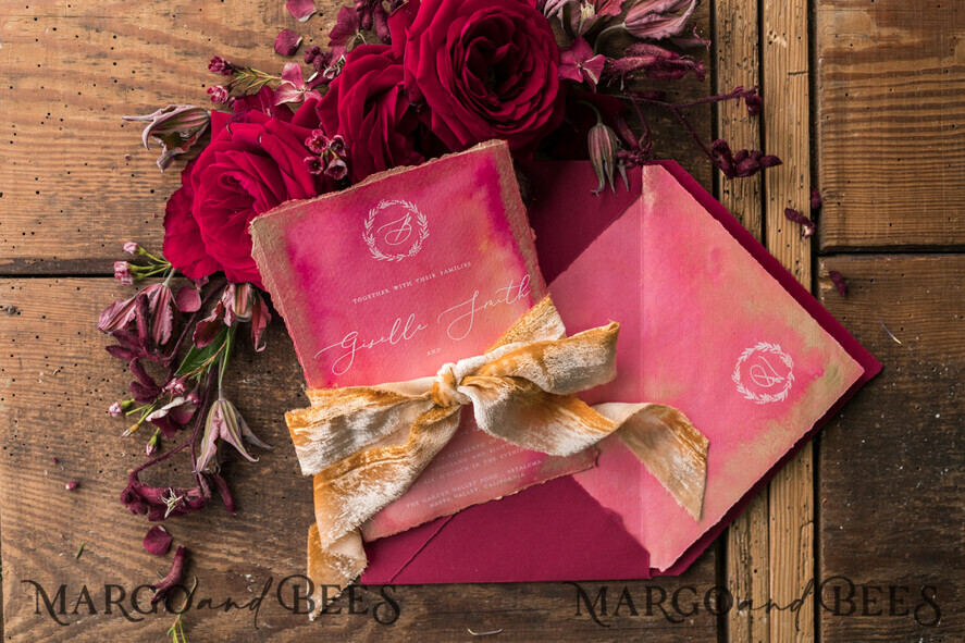 WEDDING INVITATIONS floral / boho / watercolor Wedding invitations UK dream stationery hant painted