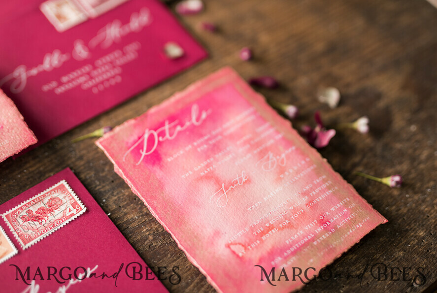 WEDDING INVITATIONS floral / boho / watercolor Wedding invitations UK dream stationery hant painted