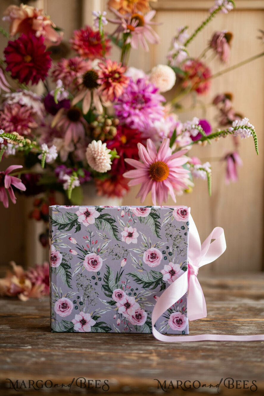 PHOTO ALBUM/ PHOTO BOX Polaroid photo album with writing space Wedding Guest book for Instax Pictures, Velvet Polaroid Photo Album with writing space