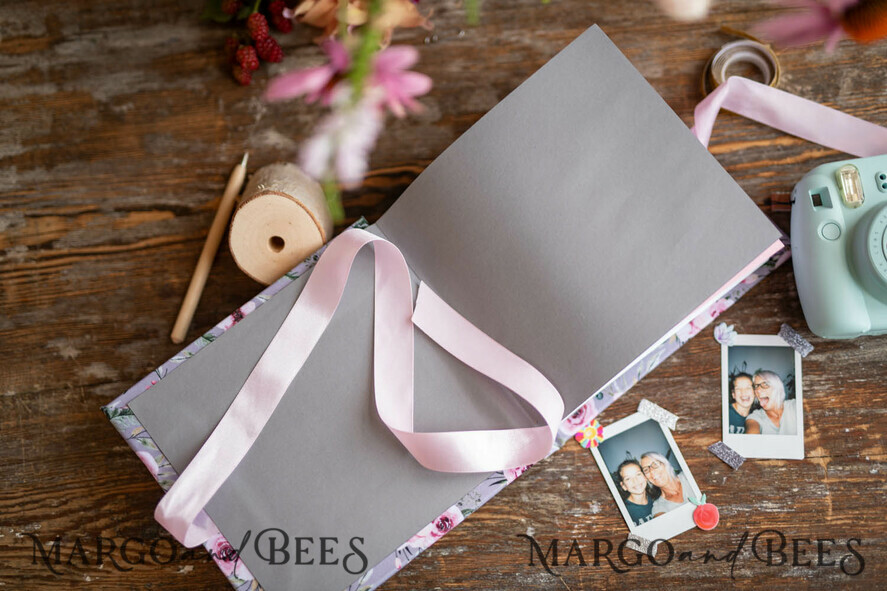 PHOTO ALBUM/ PHOTO BOX Polaroid photo album with writing space Wedding Guest book for Instax Pictures, Velvet Polaroid Photo Album with writing space