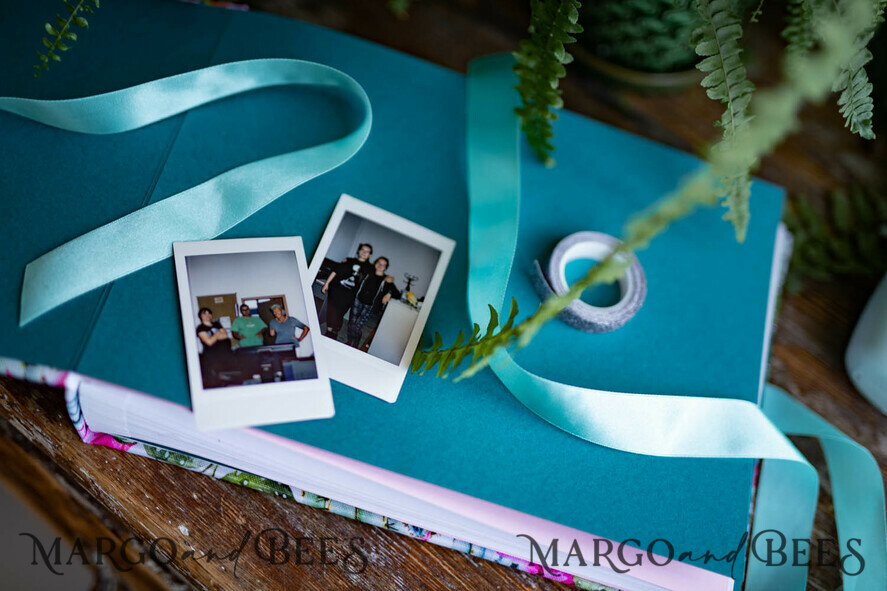 PHOTO ALBUM/ PHOTO BOX Polaroid photo album with writing space Wedding Guest book for Instax Pictures, Instax Weddin Guestbook Book with writing space