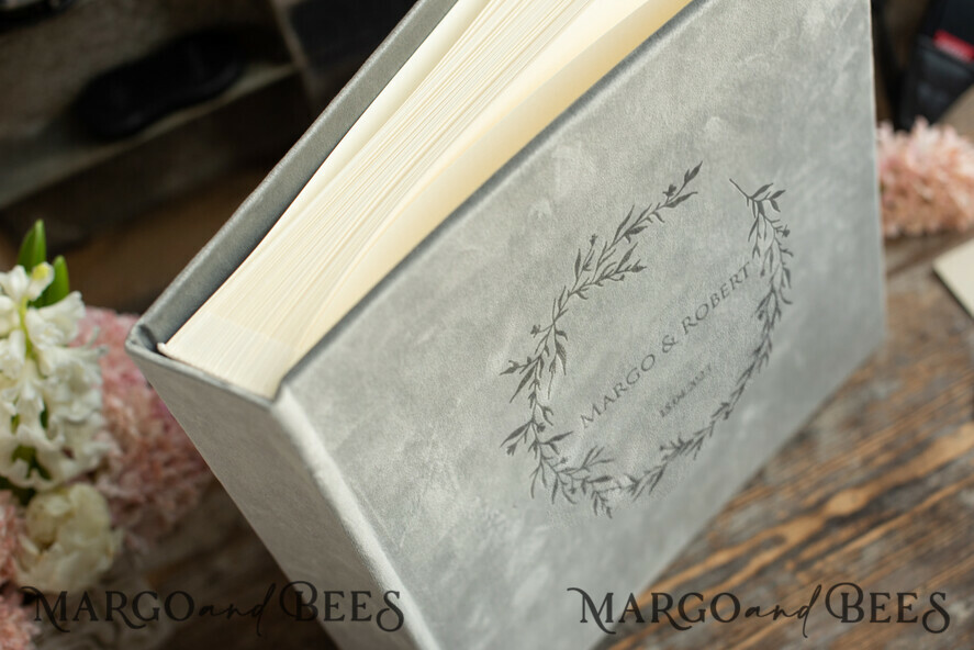 PHOTO ALBUM/ PHOTO BOX Polaroid photo album with writing space Velvet Instax Wedding Photo Album