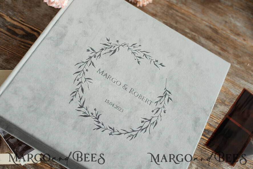 PHOTO ALBUM/ PHOTO BOX Polaroid photo album with writing space Velvet Instax Wedding Photo Album