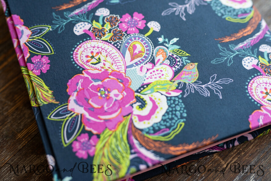 PHOTO ALBUM/ PHOTO BOX Polaroid photo album with writing space WEdding Combo Guestbook and Photo Album, Guestbook Album Presonalised Pages with space for Pictures from PhotoBooh