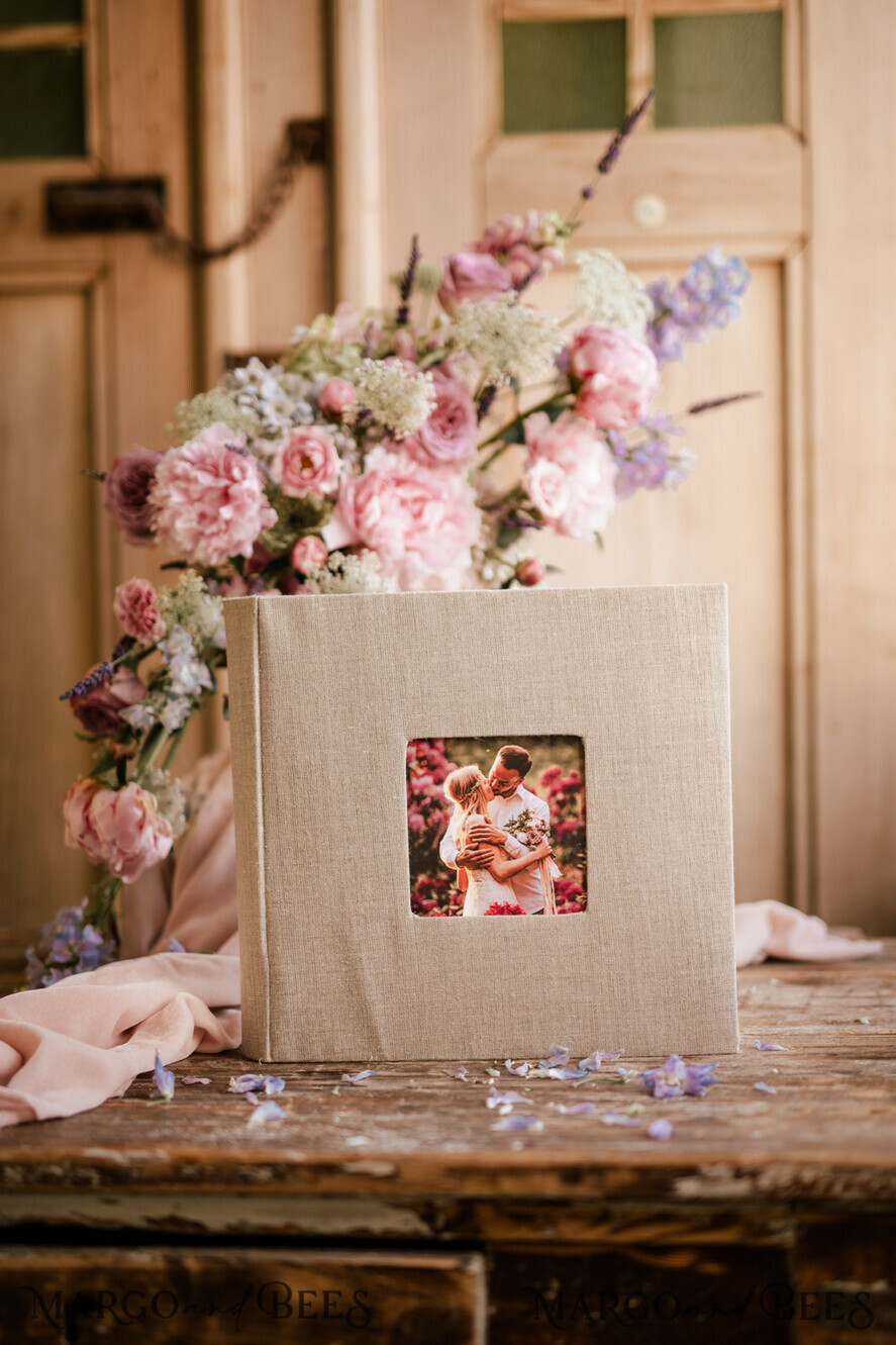 PHOTO ALBUM/ PHOTO BOX Polaroid photo album with writing space WEdding Combo Guestbook and Photo Album, Photo Booth Album with personalised pages