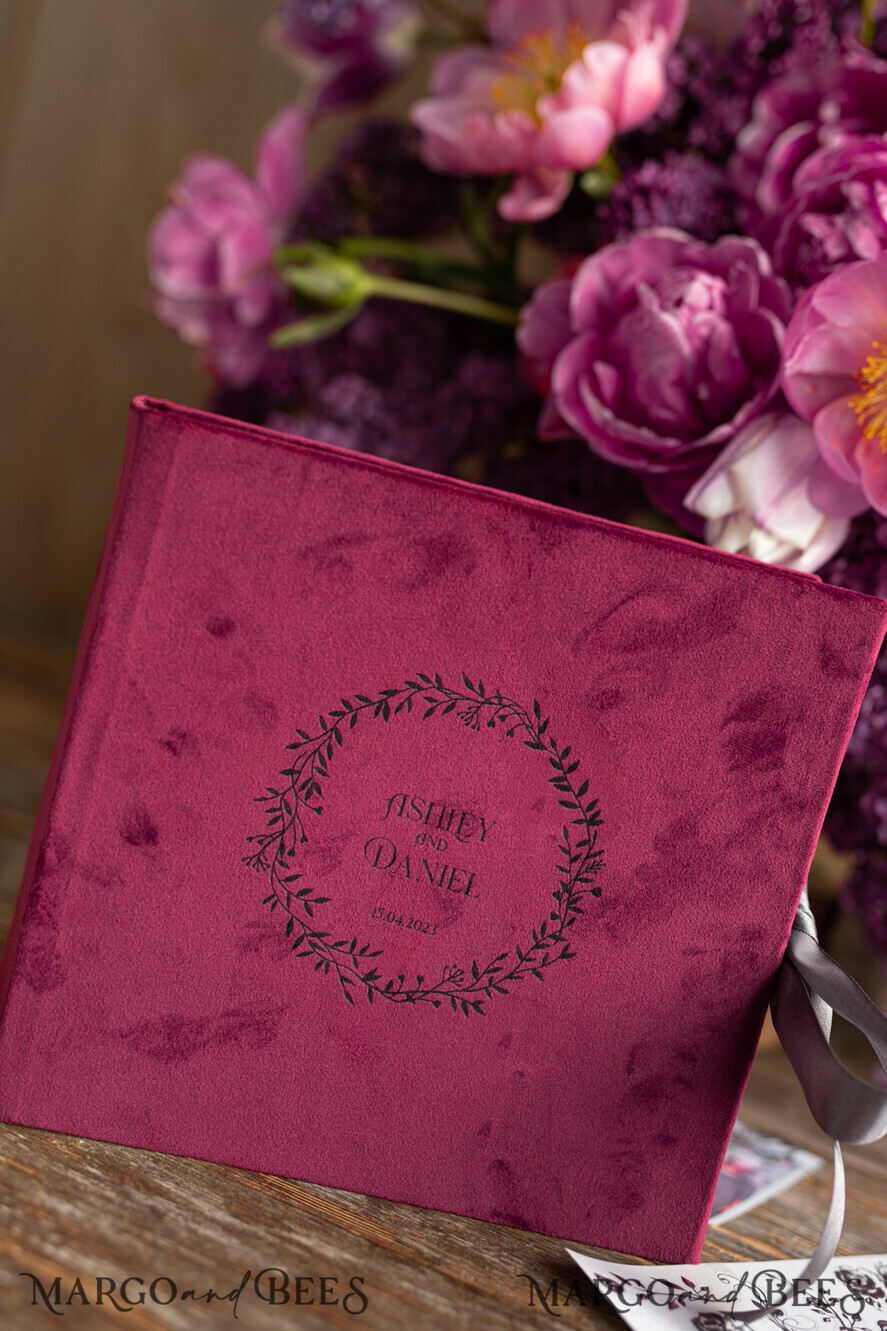 PHOTO ALBUM/ PHOTO BOX Polaroid photo album with writing space Wedding Keepsake Idea Velvet Instax Guestbook, pictures
