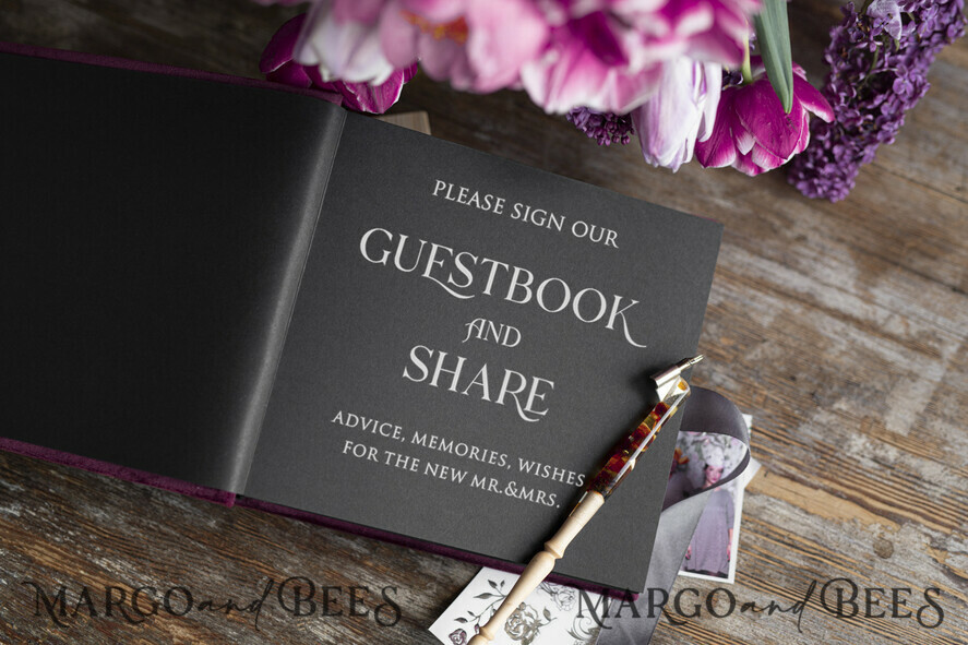 PHOTO ALBUM/ PHOTO BOX Polaroid photo album with writing space Wedding Keepsake Idea Velvet Instax Guestbook, pictures