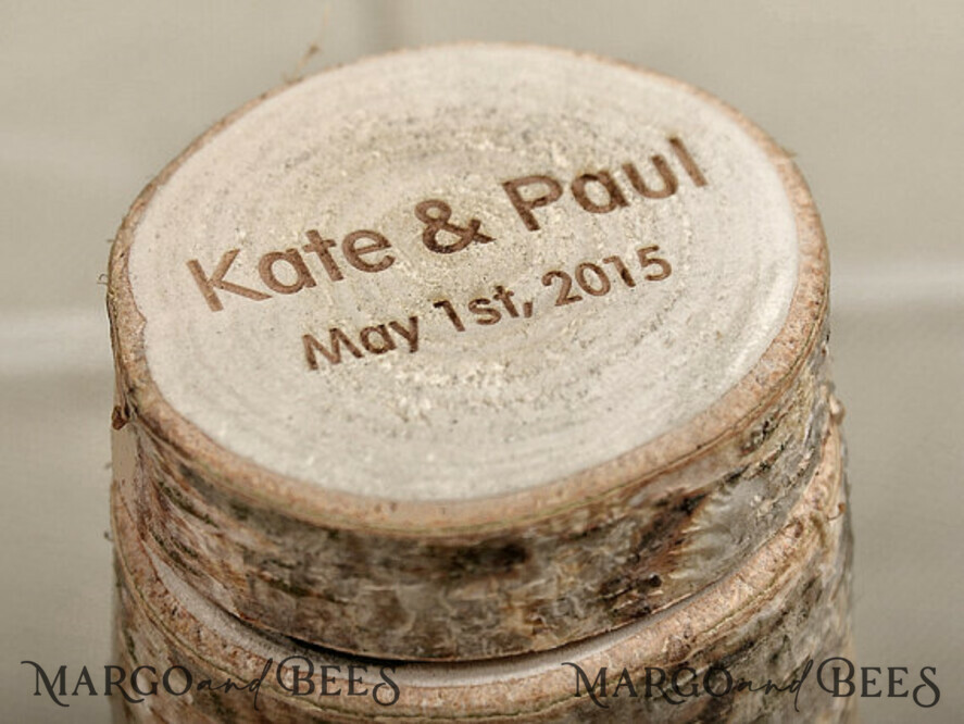 RING BEARER BOXES & PILLOWS Rustic Wedding Moss Bearer Handmade wedding ring box • engraved ring bearer box • wood rustic ring box
