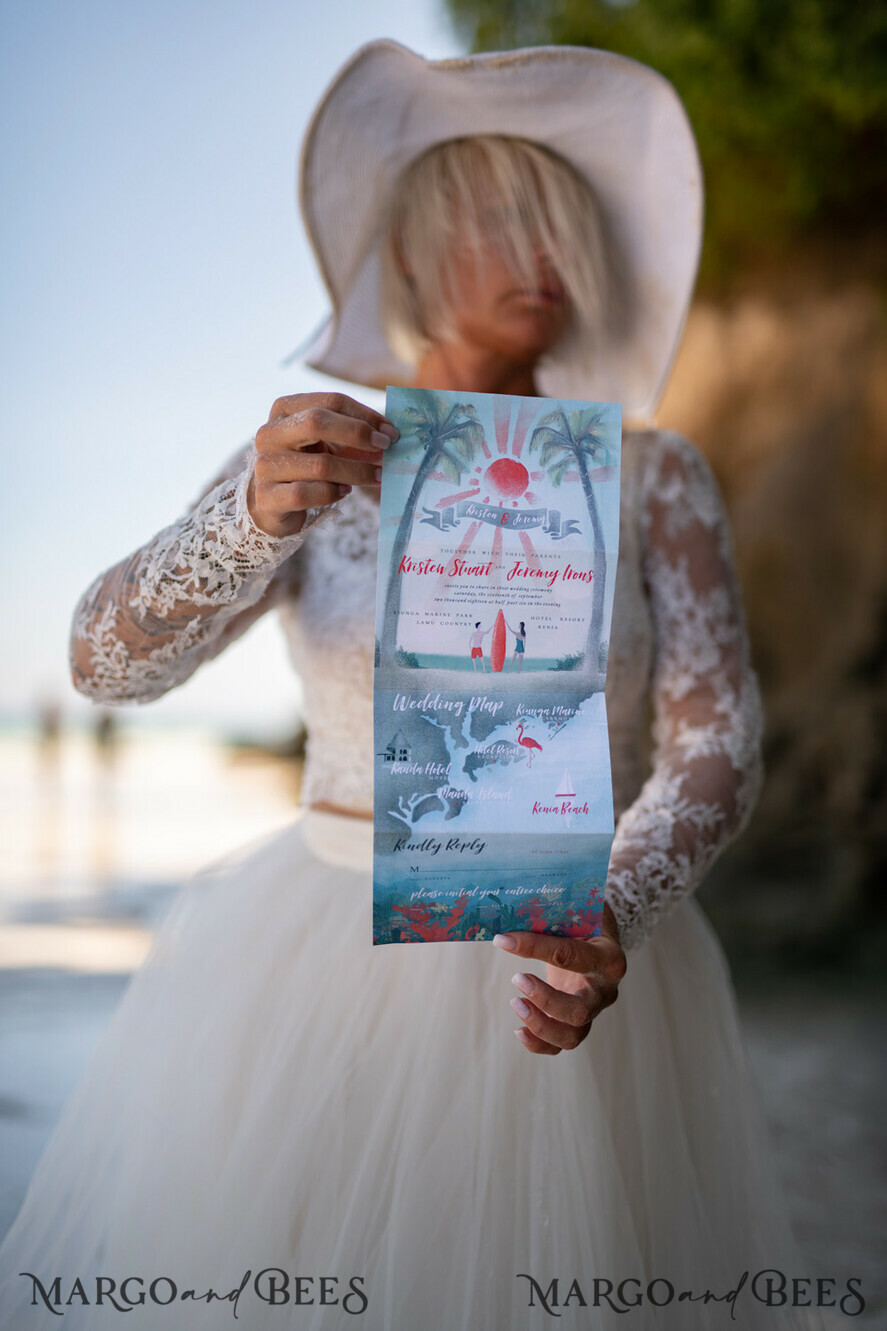 WEDDING INVITATIONS passport to love/ beach wedding invites Tropical Wedding invitations trifold Wedding Invites destination wedding Cards