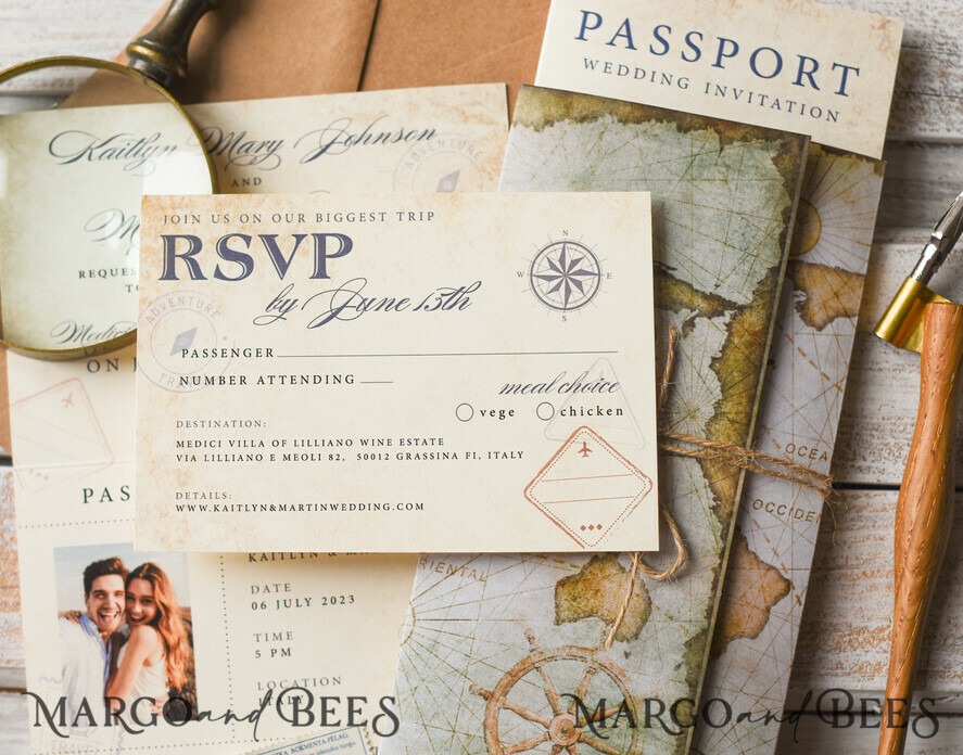 WEDDING INVITATIONS passport to love/ beach wedding invites Rustic Passport Wedding Invitation , Travel Boarding Pass, Passport Wedding Invitations Abroad, Destination Wedding Invites, Travel Map Wedding Stationary