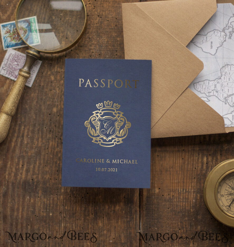 WEDDING INVITATIONS passport to love/ beach wedding invites Passport Wedding invitations suite travel Wedding Invites air ticket wedding Cards