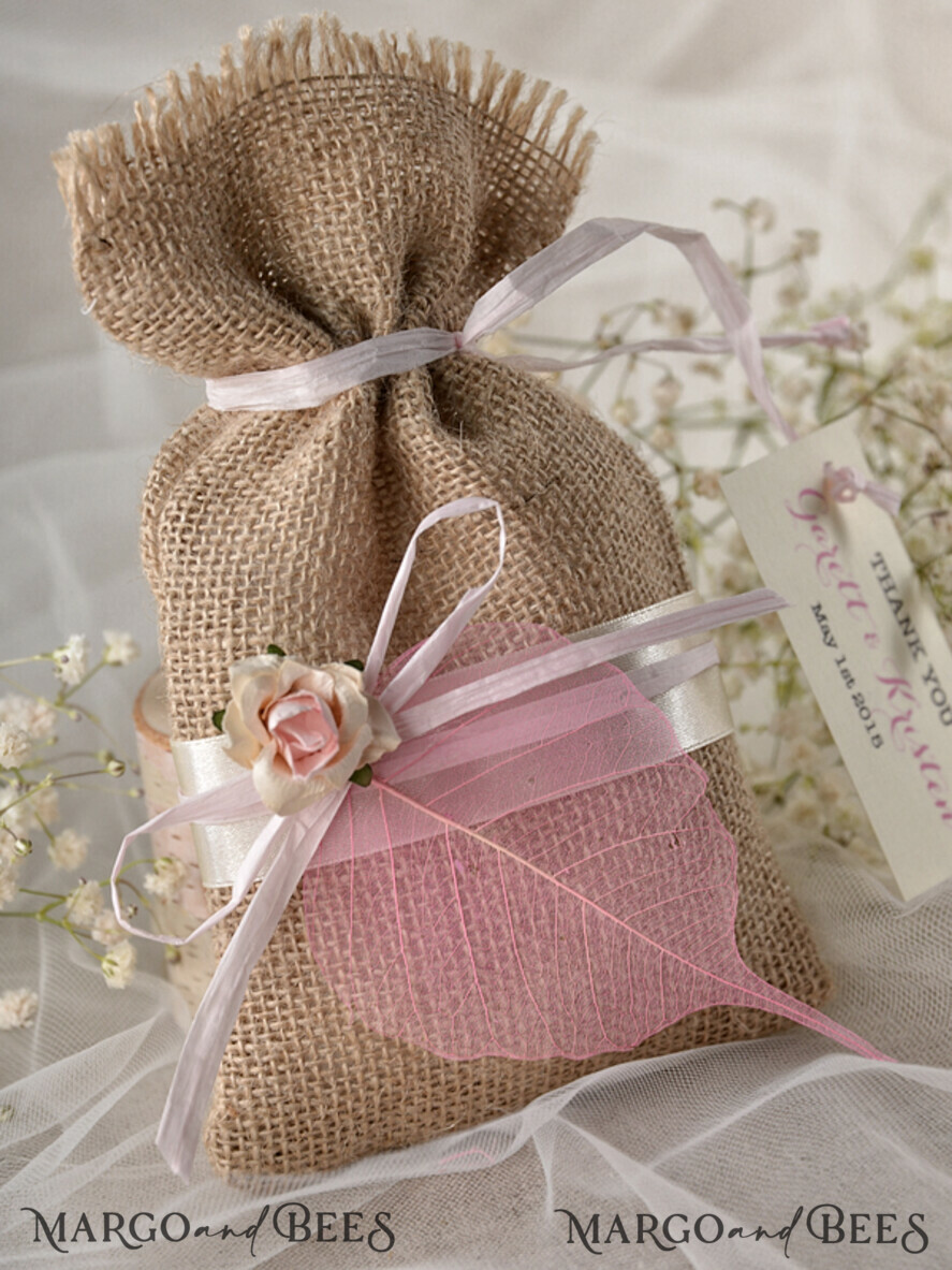 wedding favor, Rustic Burlap Favor Bags