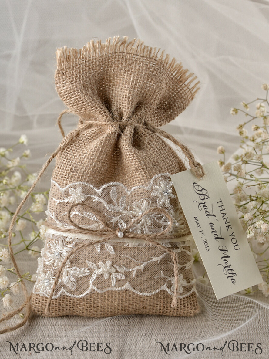 WEDDING FAVORS Rustic Burlap Favor Bags Wedding Favor gifts, Rustic Burlap Favor Bag
