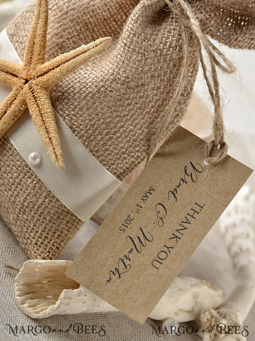 wedding Favors, Rustic Burlap Favor Bags