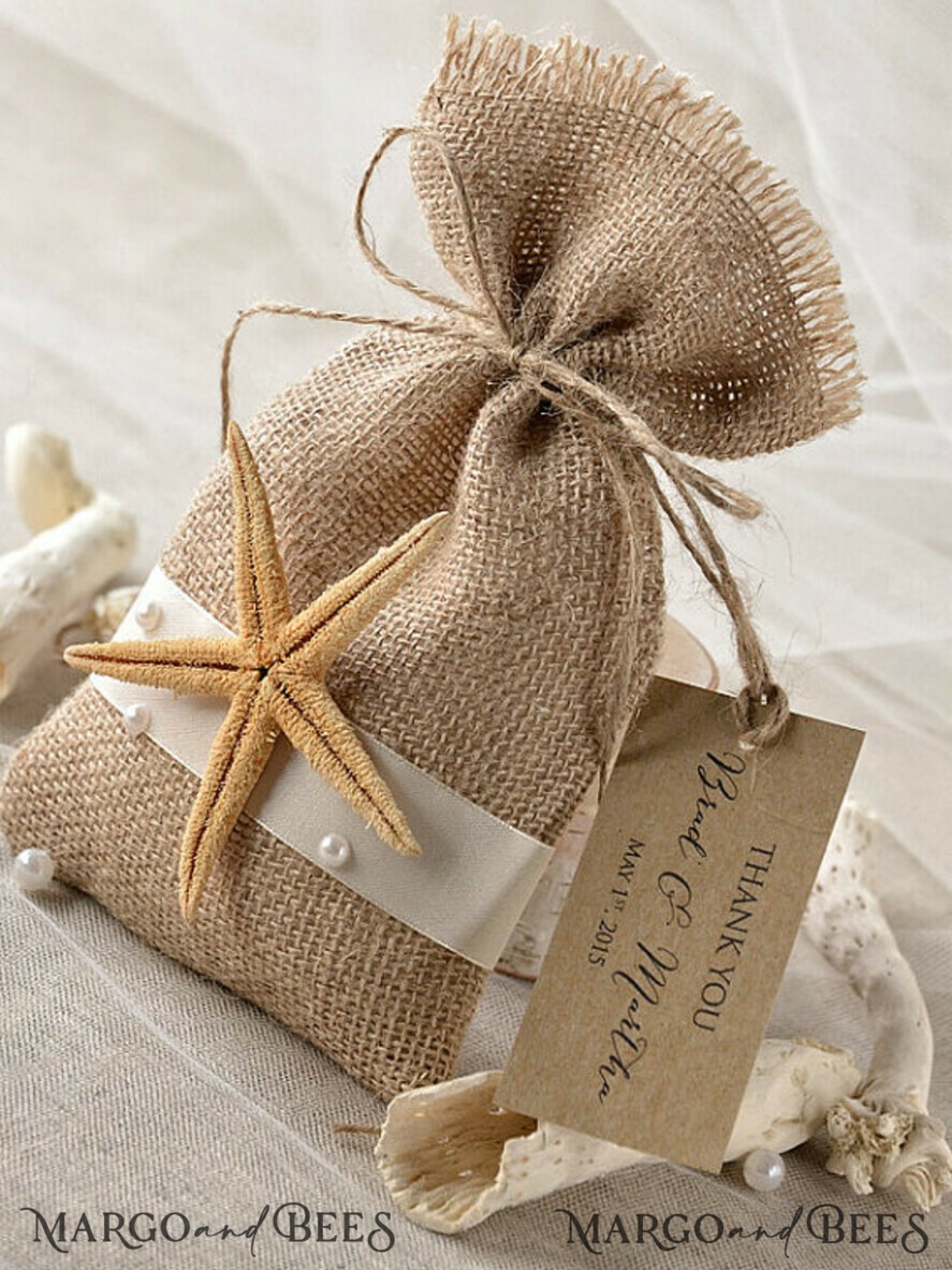 wedding Favors, Rustic Burlap Favor Bags