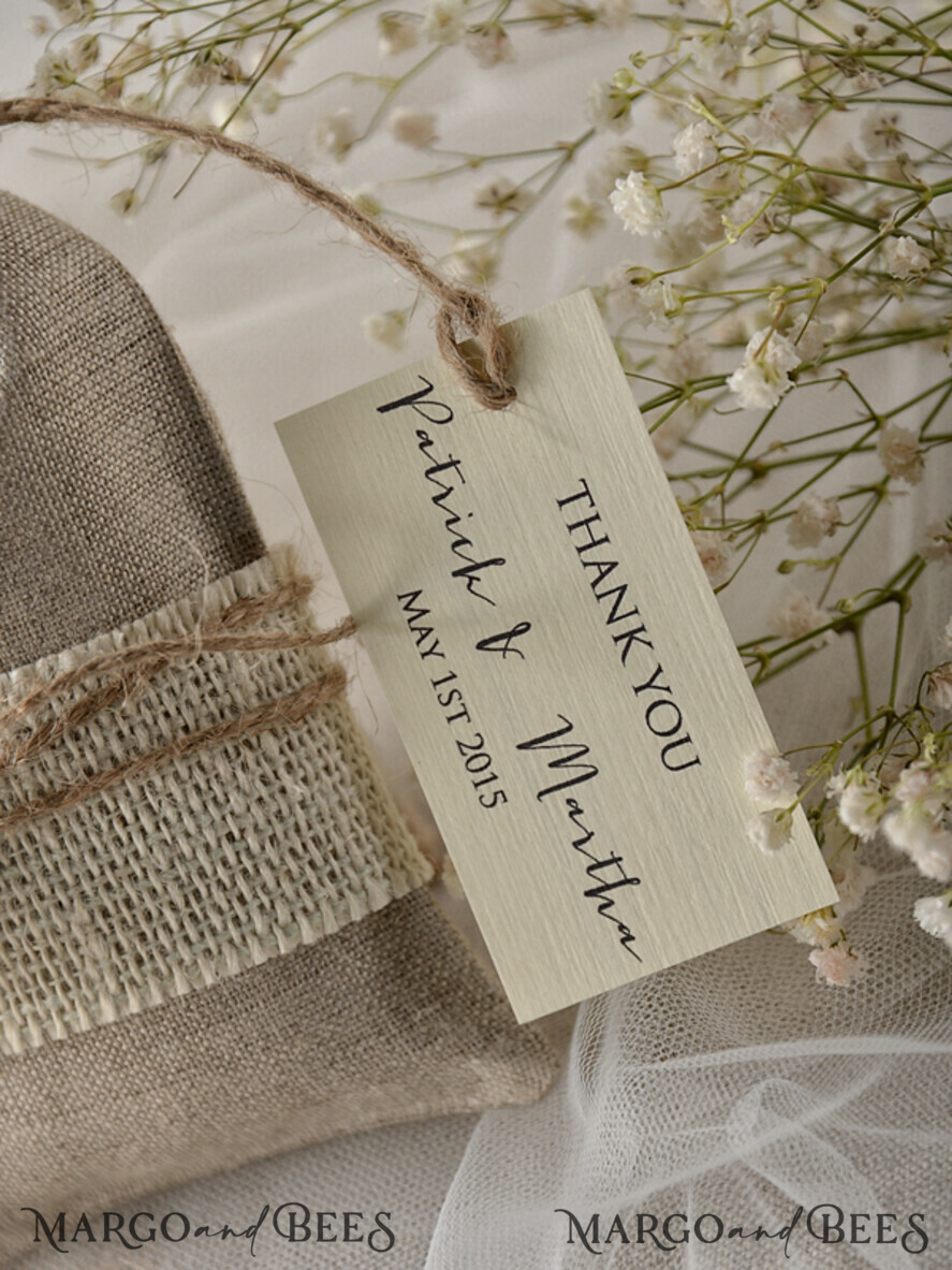 wedding favor ideas, Rustic Linen bags