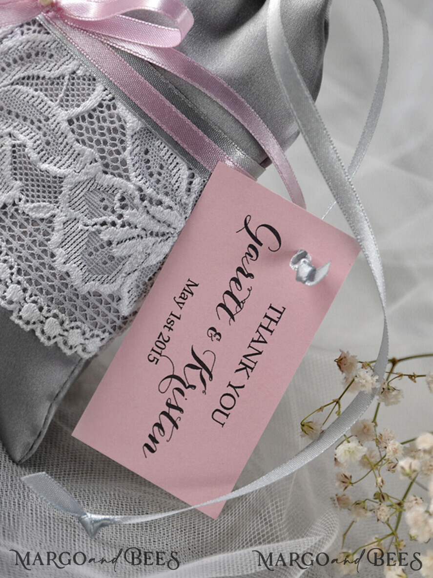 Wedding Favor gifts, Vintage Satin Bag