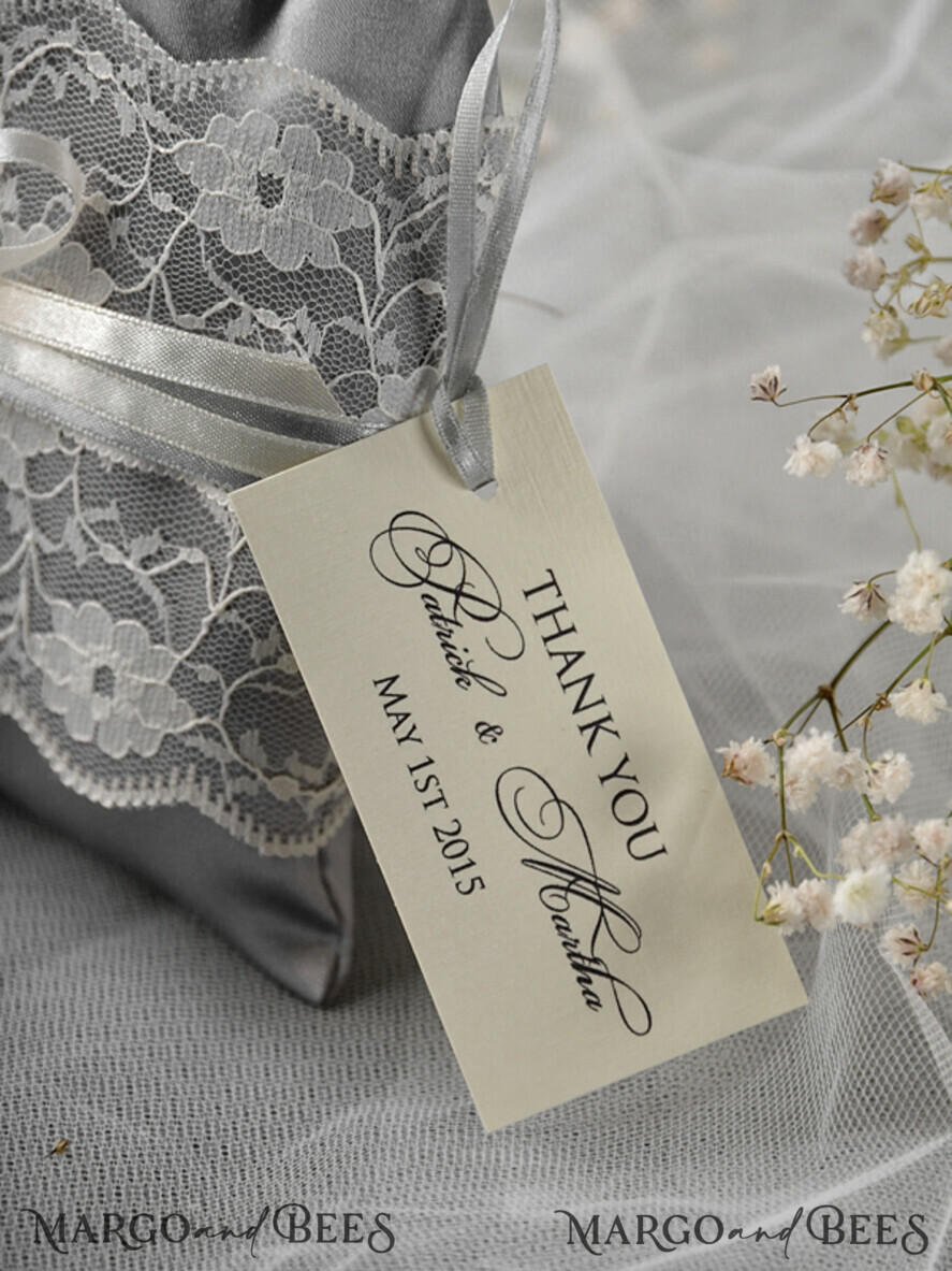 wedding favors, Lace Satin Bag