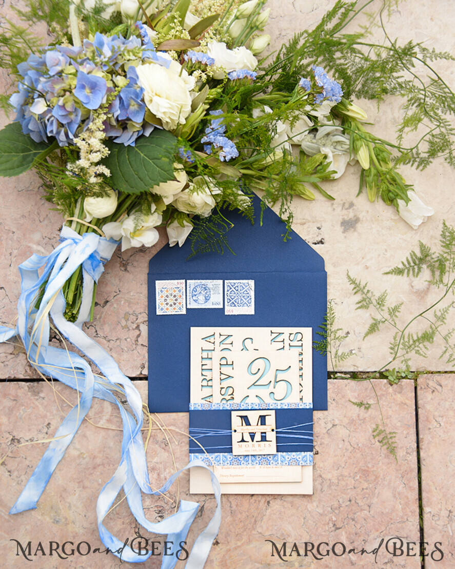 WEDDING INVITATIONS forest / Mountains / woodland theme Stylish wedding invitation, forest wooden stationery