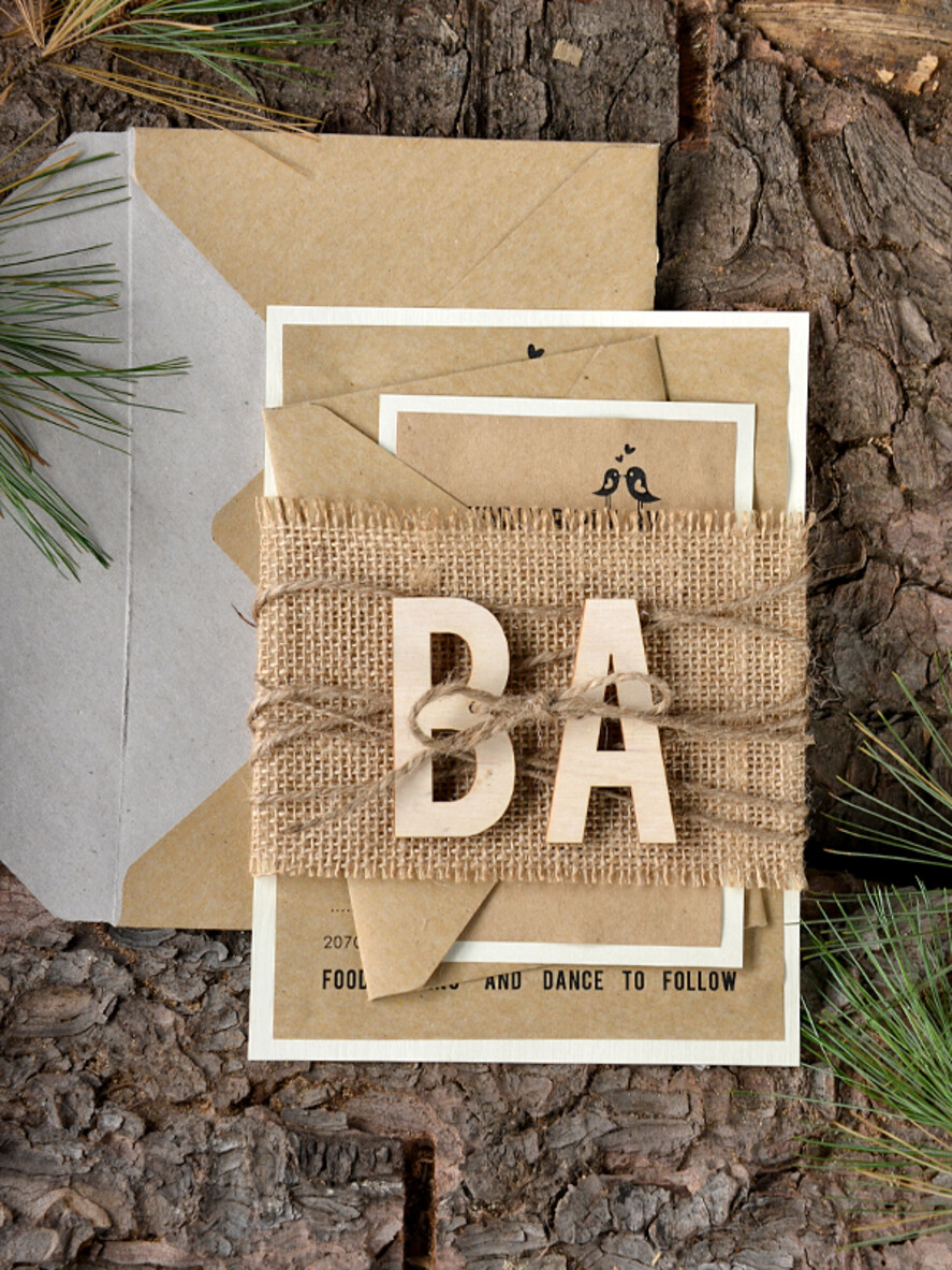 WEDDING INVITATIONS forest / Mountains / woodland theme Custom wedding invitation, woodland stationery