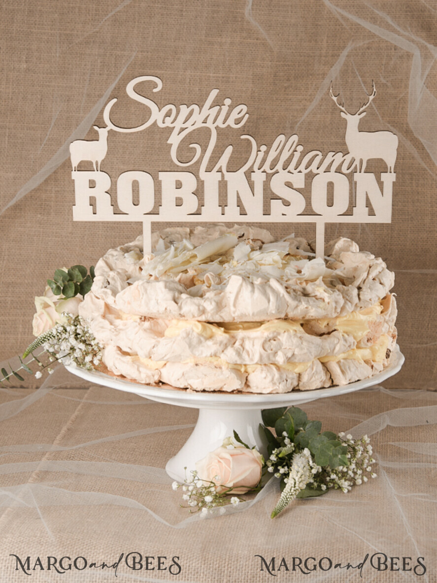 CAKE TOPPER RUSTIC wedding cake topper, vintage