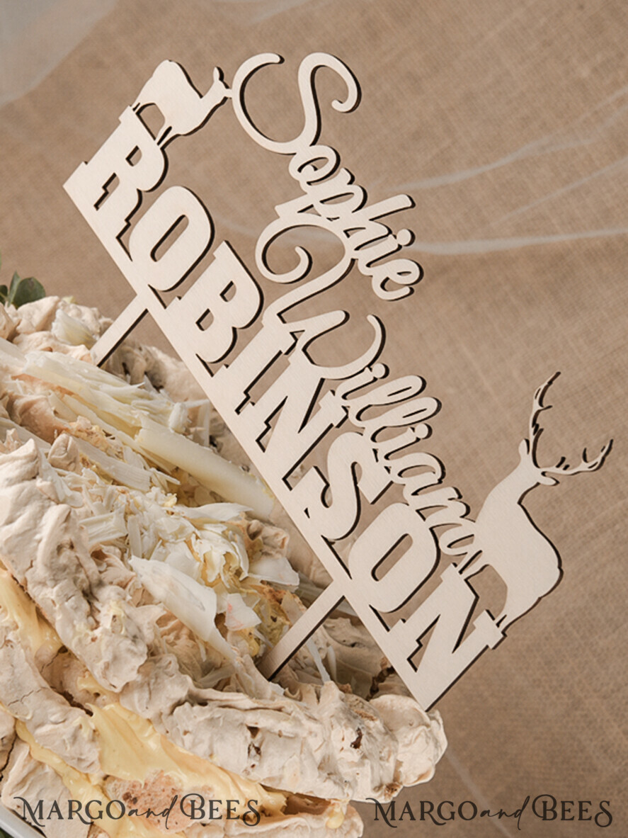 CAKE TOPPER RUSTIC wedding cake topper, vintage