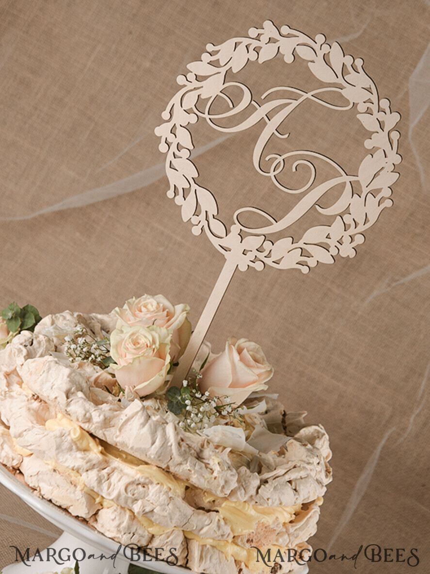 CAKE TOPPER RUSTIC cake topper, wooden